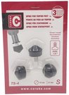 Caruba 1/4" Tripod Spike Rubber / 22mm (3 stuks)
