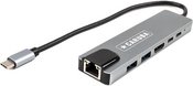 Caruba 6 in 1 USB C Hub met Ethernet