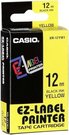 Casio XR-12 YW 12 mm black on yellow