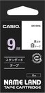 Casio XR-9 WE 9 mm black on white