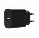 CHARGER USB UNIVERSAL BLACK/2P TA-UC-2A12-01-BK GEMBIRD