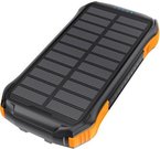 Choetech B659 Solární powerbanka s indukčním nabíjením 2x USB 10000mAh Qi 5W (černo-oranžová)