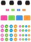 Rode color tags Wireless GO, Wireless GO II, Lavalier II