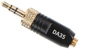 DA35 Microdot Adapter for W.Lav Black