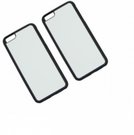 Dėklas telefonui guminis su metaline plokštele, juodas. Apple iPhone 6/6S