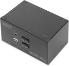 DIGITUS KVM-Switch 2-Port Dual-Display 4K, HDMI
