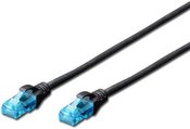 Digitus Patch cord U/UTP kat.5e PVC 1m black