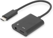 DIGITUS USB Type-C Adapter Type-C to USB--C + 3.5mm Jack