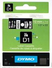 Dymo D1 6mm Black/White labels 43613