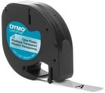 Dymo ента для этикеточного принтера LetraTag Plastic 12ммx4м, прозрачный