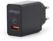 EnerGenie USB QC3.0 quick charger EG-UQC3-01 Black