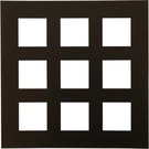 Focus Passepartout 50x50 / Collage 9 pic Black w. black core