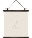 Focus Poster Hanger Magnetic Walnut 51cm