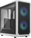 Fractal Design Focus 2 RGB White TG Clear Tint, Midi Tower, Power supply included No