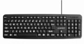 Gembird Standard keyboard USB for senior