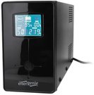 Energenie UPS with USB and LCD display, 850 VA, black