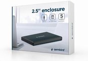 Gembird | Storage enclosure | EE2-U3S-3 | Hard drive | 2.5" | SATA 6Gb/s | USB 3.0