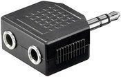 Goobay Headphone AUX adapter; 3.5 mm jack 1-to-2