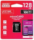 GOODRAM microSDXC 128GB Class 10 UHS-I + adapter