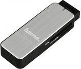 Hama USB 3.0 Multi Card Reader SD/microSD Alu black/silver