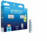 Įkraunamos baterijos Panasonic ENELOOP BK-3MCDE/8BE, 1900 mAh, 2100 (8xAA)