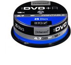 1x25 Intenso DVD+R 4,7GB 16x Speed Cakebox printable