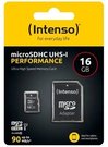 Intenso microSDHC 16GB Class 10 UHS-I U1 Performance