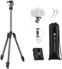 K&F 66 "/168cm Camera Tripod,Lightweight and Compact Aluminum Super Portable DSLR Tripod