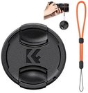 K&F Concept K&F 49MM Lens Cap printed with KF logo with anti-lost string, individually packaged in OPP bag