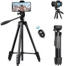 K&F Concept 59.4''/1.5m Aluminum Travel Tripod with Bluetooth