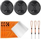 K&F Concept K&F 72MM Lens Caps Kit with K&F LOGO caps*3+Anti-lost rope*3+vacuum cleaning cloth*3