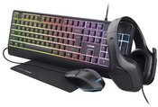 KEYBOARD +MOUSE GXT792 QUADROX/4-IN-1 BUNDLE ENG 25155 TRUST