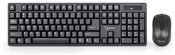 Gembird Keyboard KBS-W-01 Desktop set, Wireless, Keyboard layout US, Black, Mouse included, 390 g, English, Numeric keypad, No, Wireless connection,