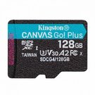 Kingston Memory card microSD 128GB Canvas Go! Plus 200MB/s A2 U3 V30
