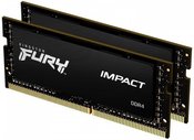 Kingston Memory DDR4 Fury Impact SODIMM 64GB(2*32GB)/3200 CL20