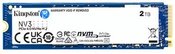 Kingston SSD | NV3 | 2000 GB | SSD form factor M.2 2280 | Solid-state drive interface PCIe NVMe Gen 4.0 (x4) | Read speed 6000 MB/s | Write speed 5000 MB/s