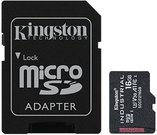 Kingston UHS-I 16 GB, microSDHC/SDXC Industrial Card, Flash memory class Class 10, UHS-I, U3, V30, A1, SD Adapter