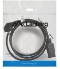 Lanberg Cable power CEE 7/7 - IEC 320 C19 16A VDE 1.8M black