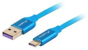 Lanberg Cable Premium USB CM - AM 2.0 0.5m blue 5A
