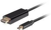 Lanberg USB-C to HDMI Cable, 1.8 m 4K/60Hz, Black