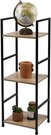 Lentyna pastatoma 29x23,5x80 cm juoda, medis Urban Living 151494