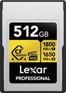 Lexar CFexpress 4.0 Pro Gold, VPG400/IP68, R1800/W1650/SW1000 (Type A) 512GB