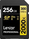 LEXAR PRO 2000X SDHC/SDXC UHS-II U3(V90) R300/W260 (W/O CARDREADER) 256GB