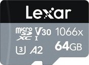 LEXAR PRO 1066X MICROSDHC/MICROSDXC UHS-I (SILVER) R160/W70 64GB