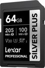 Lexar SDXC Professional SILVER Plus UHS-I/U3/A2/4K R205/W100 (V30) 64GB