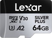Lexar Professional SILVER PLUS microSDXC UHS-I Card 64 GB