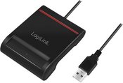 Logilink USB 2.0 card reader, for smart ID CR0047 Black