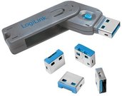LogiLink USB port blocker 1xkey 4x locks