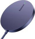 Magnetick&aacute; bezdr&aacute;tov&aacute; nab&iacute;ječka Baseus Simple Mini3 15W (prašně fialov&aacute;)