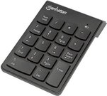 Manhattan Keypad wireless numeric asynchronous 18 keys black